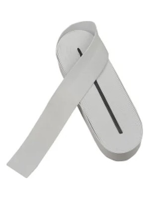 Bmk Beyaz - 4cm Paça Lastik Yassı Geniş 10MT