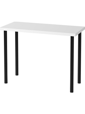 IKEA Beyaz-Siyah Çalışma Masası 100X45X74 cm