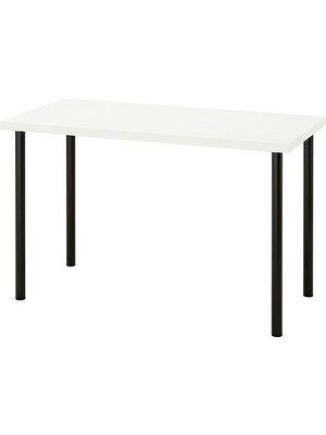 IKEA Beyaz-Siyah Çalışma Masası 120X60X73 cm