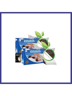 Bezos Mucizevi Anti-Snoring Pillow - Karabuğday Yastığı 50 x 70 cm x 2 Adet + Jel Mrl