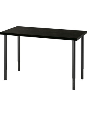 IKEA Venge-Siyah Çalışma Masası 120X60X63-93 cm