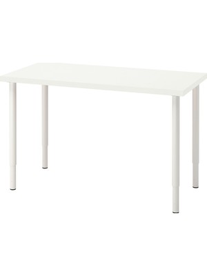 IKEA Beyaz Çalışma Masası 120X60X63-93 cm