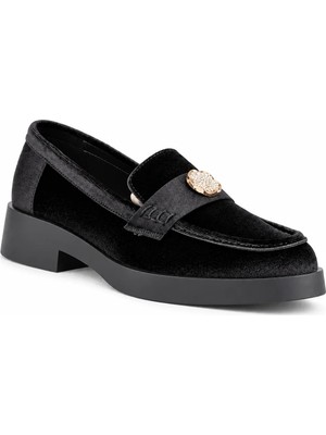 Stato Melina Kadife Metal Aksesuarlı Kadın Loafer