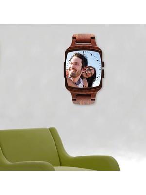 BK Gift Kişiye Özel Dekoratif Duvar Saati (Resim Baskısı Dahil) Model - K1