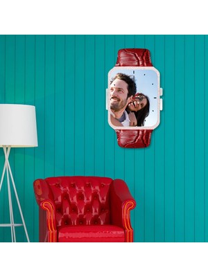 BK Gift Kişiye Özel Dekoratif Duvar Saati (Resim Baskısı Dahil) Model - K2