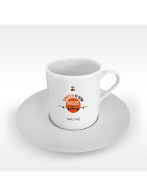 BK Gift Kişiye Özel Mesleki Havacılık ve Uçak Mühendisi Türk Kahvesi Fincanı