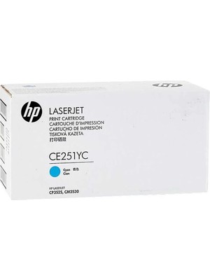 Hp CE251YC (504A) Mavi Orjinal Toner - CP3525 / CM3530 (T4861)