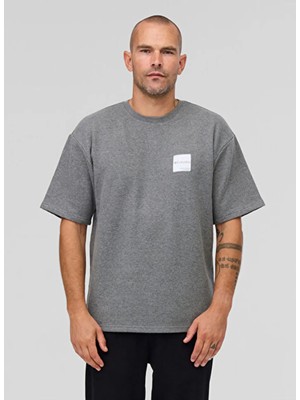 Columbia Csc Boxy Brand  Kısa Koyu Gri Erkek Kollu T-Shirt