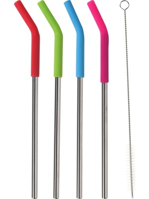 Excellent Houseware Paslanmaz Çelik Silikon Uçlu Pipet Set