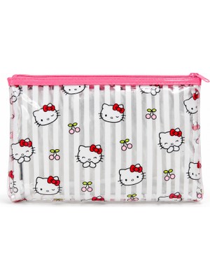 My Balli Store Sanrio Kawai Hello Kitty Şeffaf Makyaj Çantası Pouch