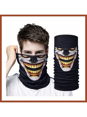 Bezos Joker Gülüşlü Baf Maske ? Çok Amaçlı Boyunluk Bandana 3 No Pro