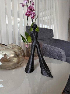 Tr Soyut Kadın Figürü – 23 cm Modern Heykel, Dekoratif Biblo