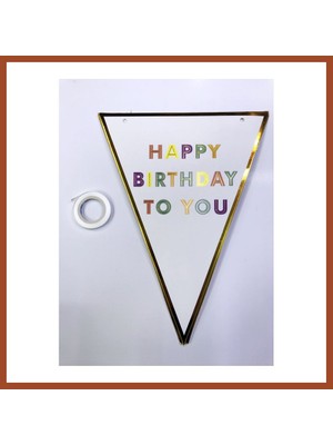 Bezos Happy Birthday To You Flama Bayrak Süs Pro