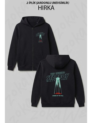 Zoka Wear Legend The Weeknd Baskılı Fermuarlı Kapşonlu Hırka