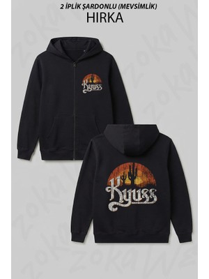 Zoka Wear Kyuss Sunset 1987 Baskılı Fermuarlı Kapşonlu Hırka