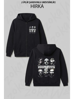 Zoka Wear Rammstein - Sehnsucht Grup Baskılı Fermuarlı Kapşonlu Hırka