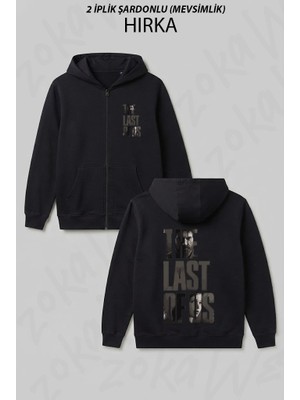Zoka Wear Joel And Ellie Oyun The Last Of Us Baskılı Fermuarlı Kapşonlu Hırka