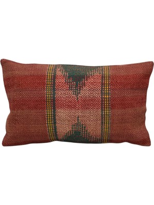 Kilim Antik El Dokuma Lumbar Kilim Kırlent Yastık Kılıfı 2046 - Yeni - Çok Renkli