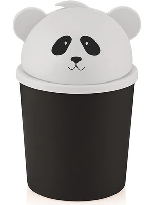 Nzm Store Masaüstü Çöp Kovası Qlux Bpa Içermez Panda Çöp Kutusu