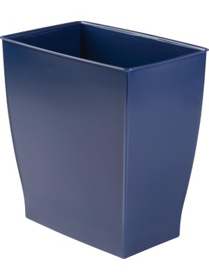 Nzm Store Mono Çöp Kovası Çöp Kutusu – Dikdörtgen, Plastik, Plastik, Koyu Mavi, 28.4 x 18.9 x 30.3 cm