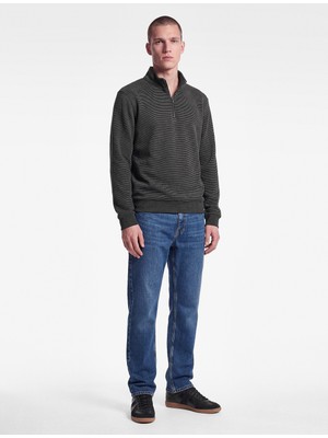 Koton Üç Iplik Şardonlu Cepli Uzun Kollu Fermuarlı Kapşonlu Sweatshirt