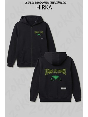 Zoka Wear Cradle Of Filth From The Cradle To Enslave Baskılı Fermuarlı Kapşonlu Hırka