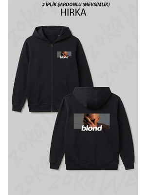 Zoka Wear Frank Ocean Blond Baskılı Fermuarlı Kapşonlu Hırka