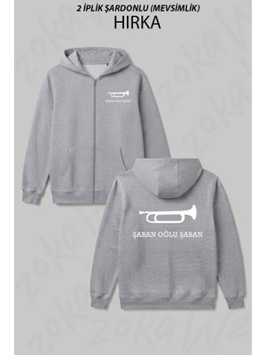 Zoka Wear Saban Oglu Saban Baskılı Fermuarlı Kapşonlu Hırka