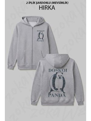 Zoka Wear Nami S Doskoı Panda Tshirt - One Pıece Chapter 86 Baskılı Fermuarlı Kapşonlu Hırka