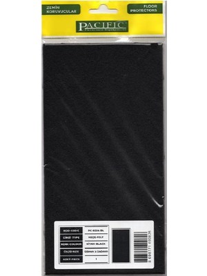 Nacario Pacific Mobilya Keçesi,kendinden Yapışkanlı Zemin Koruyucu Siyah (120X240MM)