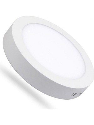 Cata LED 18W Yuvarlak Beyaz Işık Sıvaüstü Slim Panel Tavan Aydınlatma Armatürü 18 W Enerji Verimliliği