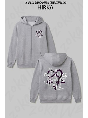 Zoka Wear Him Band Your Pretty Face Is Going To Hell Heartagram Him Baskılı Fermuarlı Kapşonlu Hırka