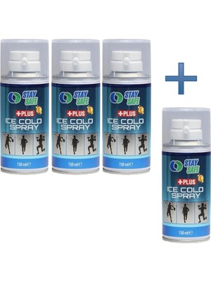 Stay Safe Anestezik Özellikli Soğutucu Sprey 150 ml ( 4ADET )