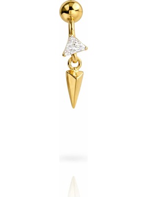 Defne Silver Premium Titanyum Sallantılı Piercing