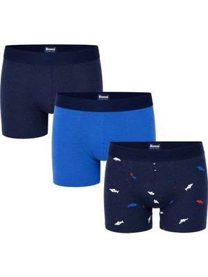 Kom Gavin 3lu Boxer - Lacivert