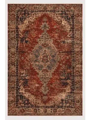 Aren Halı Astoni Klasik Çerçeveli Multi Polyester ve Pamuklu Kaydırmaz Taban Yıkanabilir Dijital Baskı Ha