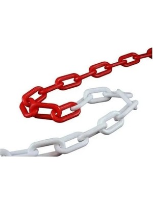 Colezium Plastik  Kırmızı Beyaz ( 5 Metre)