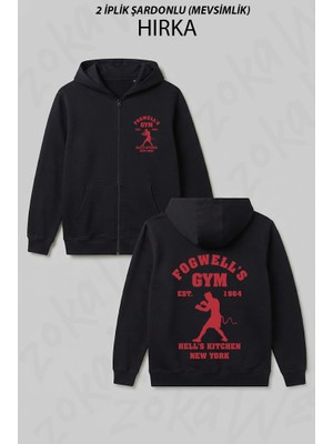 Zoka Wear Fogwell S Gym Box The Devil Baskılı Fermuarlı Kapşonlu Hırka