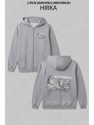 Zoka Wear My Chemical Romance SRS01 Rock Metal Grup Baskılı Fermuarlı Kapşonlu Hırka