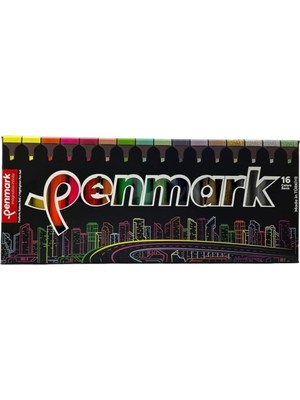 Str Store Fosforlu Kalem 16'lı Süper Kutu 4 Neon ve 4 Pastel ve 4 Tropik ve 4 Simli