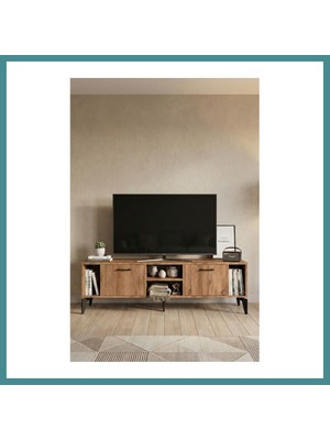 Bezos Linya Tv Sehpası Çok Renkli 160X35 cm Mac