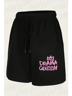 Zoka Wear Drama Queen Mrt Baskılı Şort Unisex