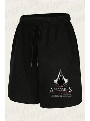 Zoka Wear Assassins Creed-Official Customization Baskılı Şort Unisex