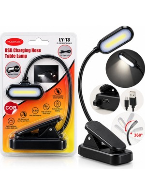 Neva Prime Mandallı Kitap Okuma Lamba 3xaaa Pilli Sms 5led Yaylı - Hareketli Başlık Ly-13 BX40