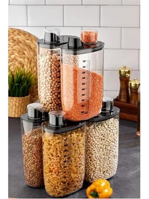 Odea Hava Geçirmez Vakumlu Saklama Kabı Seti, 6'lı, 2000 ml