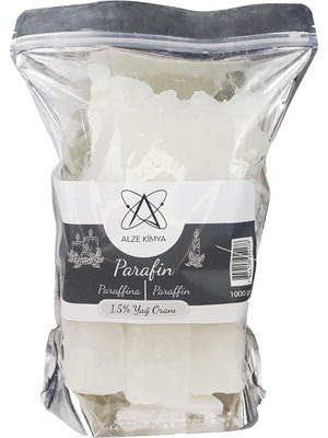 Alze Kimya Hobi Parafin Wax Yüksek Kaliteli 1 kg Mum Yapım Malzemesi (1,5% Yağlı) [enerji Sınıfı A]