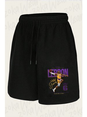 Zoka Wear Lebron James Tas Baskılı Şort Unisex