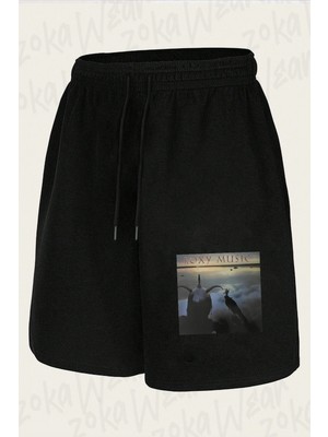 Zoka Wear KJKSDG98 Roxy Music Roxy Music Roxy Music Roxy Music Roxy Music Roxy Music Baskılı Şort Unisex