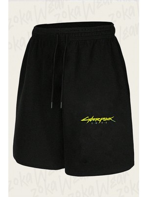 Zoka Wear Cyberpunk 2077 Baskılı Şort Unisex