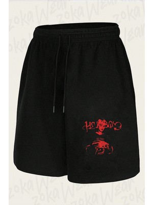 Zoka Wear Lil Peep Hellboy Ozel Baskılı Şort Unisex